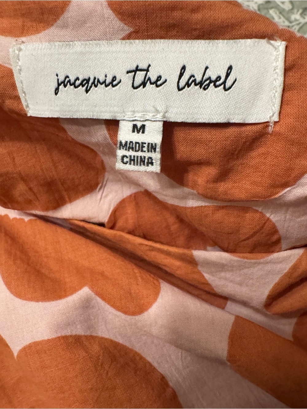 Jacquie The Label Orange & Pink Retro Floral Midi Dress| M - Picture 3 of 4
